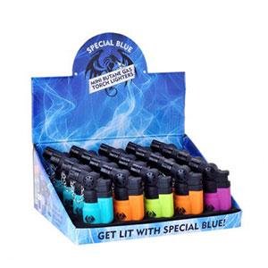 SPECIAL BLUE MINI RUBBER LIGHTER DISPLAY