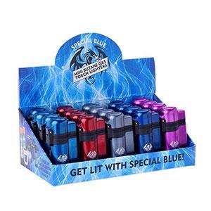 SPECIAL BLUE TURBO METAL LIGHTER DISPLAY