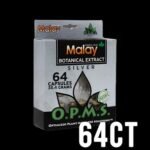 OPMS KRATOM SILVER GREEN VEIN MALAY 38.4 GM BLISTER, 64 CAPS