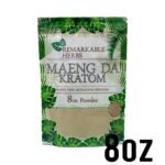 REMARKABLE HERBS WHITE VEIN MAENG DA 8 Oz BAG