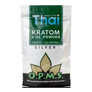 OPMS KRATOM SILVER GREEN VEIN THAI POWDER