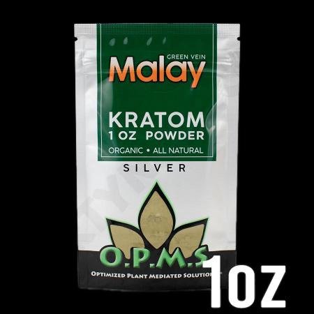 OPMS KRATOM SILVER GREEN VEIN MALAY POWDER - Image 2
