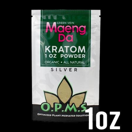 OPMS KRATOM SILVER GREEN VEIN MAENG DA POWDER - Image 2