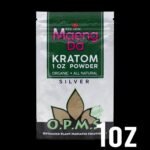 OPMS KRATOM SILVER RED VEIN MAENG DA POWDER 1 Oz POWDER IN A BAG