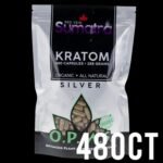 OPMS KRATOM SILVER RED VEIN SUMATRA 288 GM, 480 CAPS IN A BAG