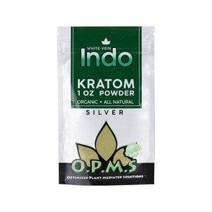 OPMS KRATOM SILVER WHITE VEIN INDO POWDER