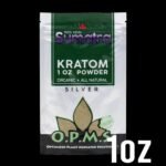 OPMS KRATOM SILVER RED VEIN SUMATRA POWDER 1 Oz POWDER IN A BAG