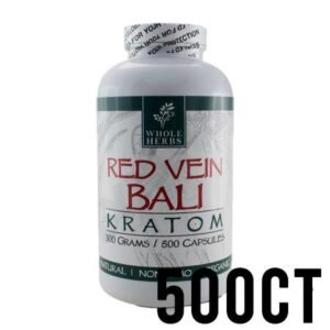 WHOLE HERBS RED VEIN BALI BOTTLES 300 GM, 500 CT IN A BOTTLE