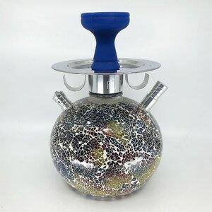 AMIRA MOSAIC HOOKAH, 1 HOSE, LED, COLOR BOX