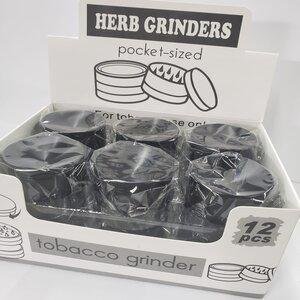 DK5992-4 - 4 PART 50 MM ALL PLAIN BLACK GRINDER