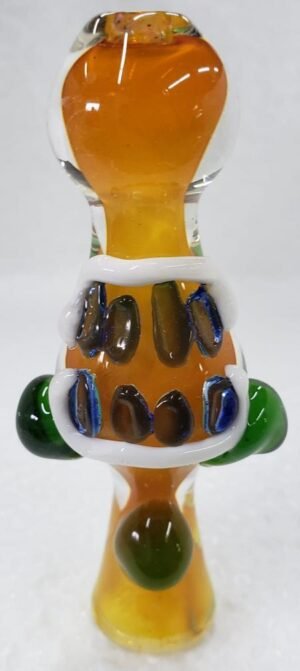 GLASS CHILLUM OH103 - FANCY ONE HITTER