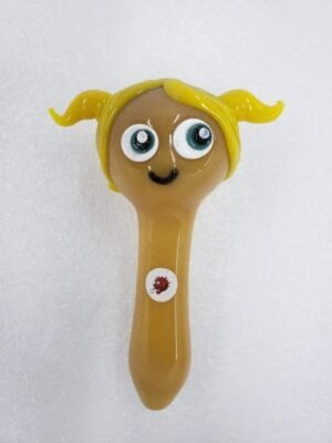 HANDMADE GLASS - POWER PUFF YELLOW