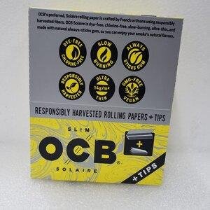 OCB 24CT ROLLING PAPER SLIM + TIPS