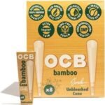 OCB BAMBOO PRE-ROLLED SMALL CONES 78MM - 8PK