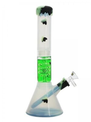 STRATUS SILICON 12INCH CLEAR FREEZABLE PERC WATERPIPE