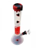 STRATUS SILICON 12INCH CLEAR FREEZABLE PERC WATERPIPE
