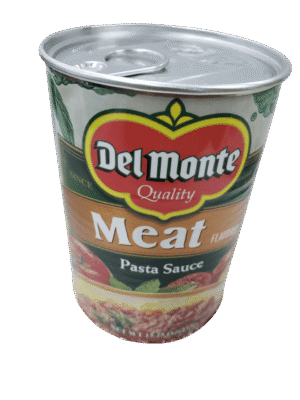 SAFETY CANS - DELMONTE MEAT FLAVORED