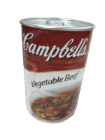 SAFETY CANS - CAMPBELLS VEGETABLE BEEF