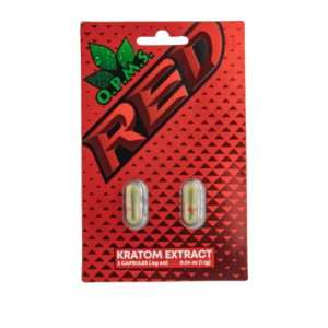 OPMS KRATOM RED PILLS 2CT *NEW*