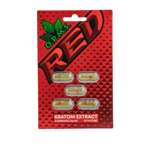 OPMS KRATOM RED PILLS 5CT *NEW*